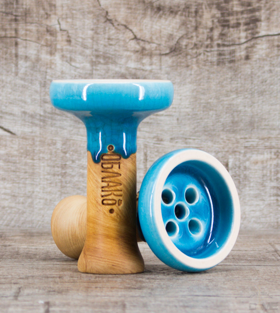 Oblako Shisha Kopf 'Killer Bowl' – Tonbrenner Kopf Mit Marmor-Glasur, Multi-Loch, Rot