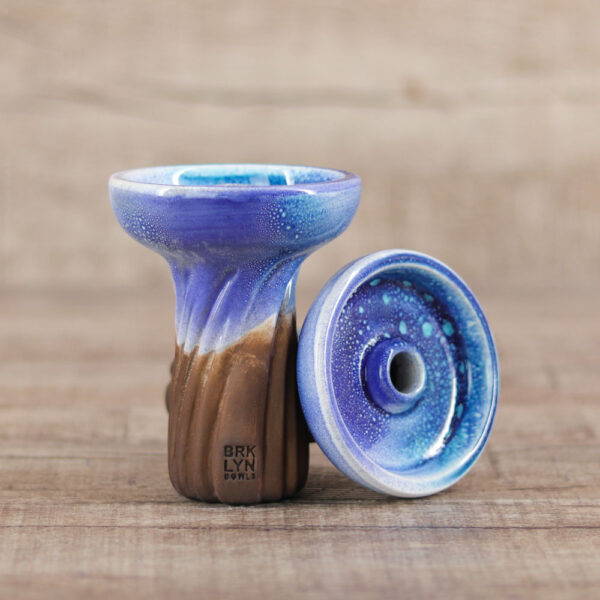 Brklyn Bowl Spiral Phunnel Glaze-Ocean - Shisha-Dome
