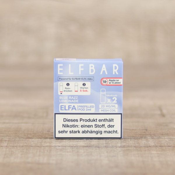 ELF BAR Elfa Pods Blue Razz Lemonade 20mg/2ml 2er Pack - Shisha Dome