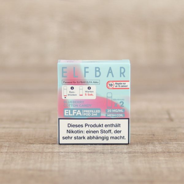 ELF BAR Elfa Pods Blueberry Cotton Candy 20mg/2ml 2er Pack - Shisha Dome