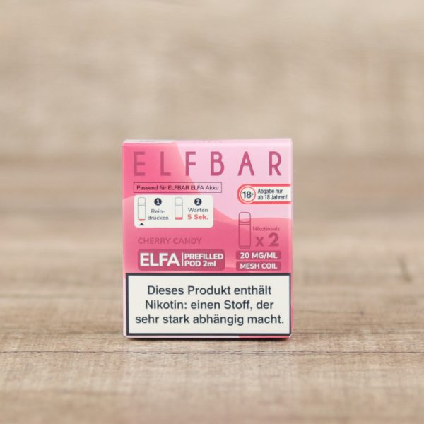 ELF BAR Elfa Pods Cherry Candy 20mg/2ml 2er Pack - Shisha Dome