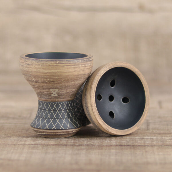 Alpha Bowl Turk Design Black Matte - Shisha Dome