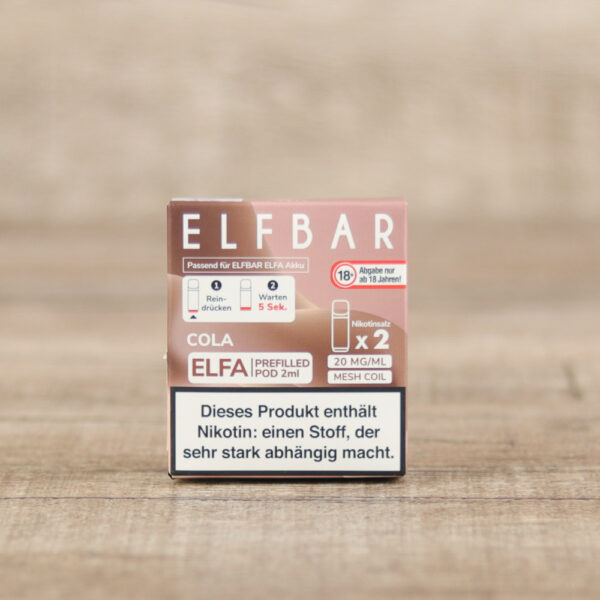 ELF BAR Elfa Pods Cola 20mg/2ml 2er Pack - Shisha Dome