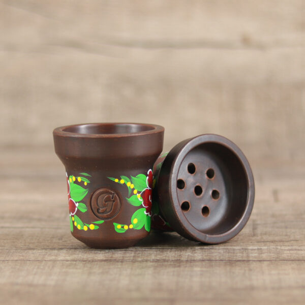 GrynBowl Accent Authentic Green Red - Shisha Dome