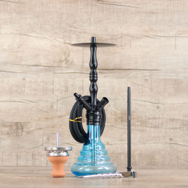 Invi Saros 500 Schwarz Blue Shiny - Shisha Dome