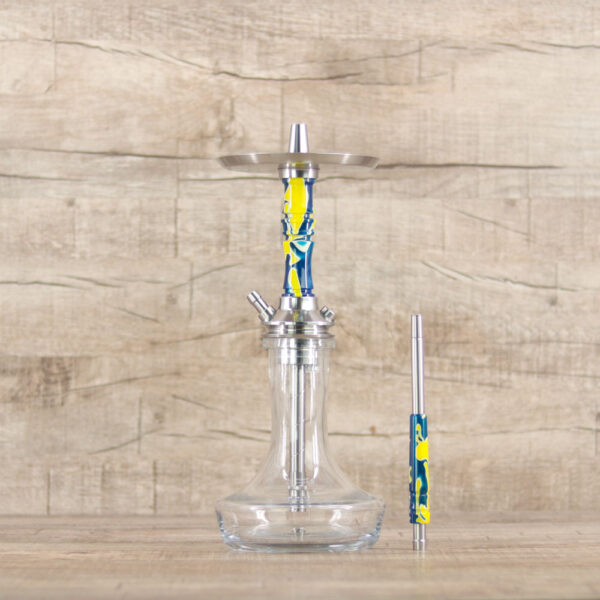 Moze Breeze Pro Candy Line Blue/Yellow - Shisha Dome