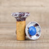 Oblako Flow Phunnel Glazed-Blue on Bordeaux White - Shisha-Dome