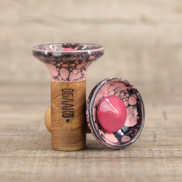 Oblako Flow Phunnel Glazed-Pink on Marble Pink Black - Shisha-Dome