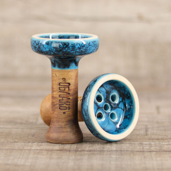 Oblako Killer Bowl Glazed-Marble Blue Black - Shisha-Dome