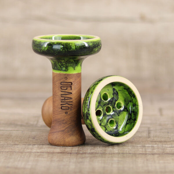 Oblako Killer Bowl Glazed-Marble Green Black - Shisha-Dome