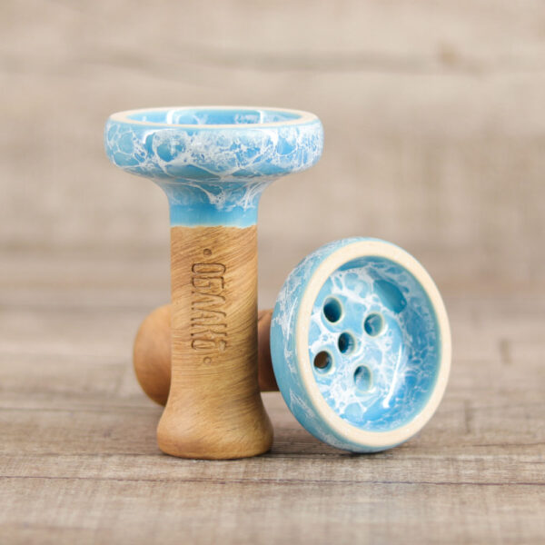 Oblako Killer Bowl Glazed-Marble Light Blue - Shisha-Dome