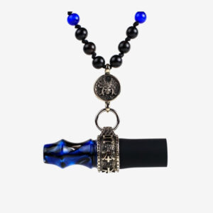 Japona Hookah Mundstück Samurai Black Blue.JPG