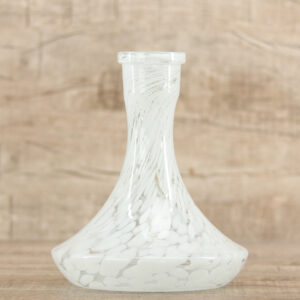 HW Steck-Bowl-White Dotted - Shisha-Dome