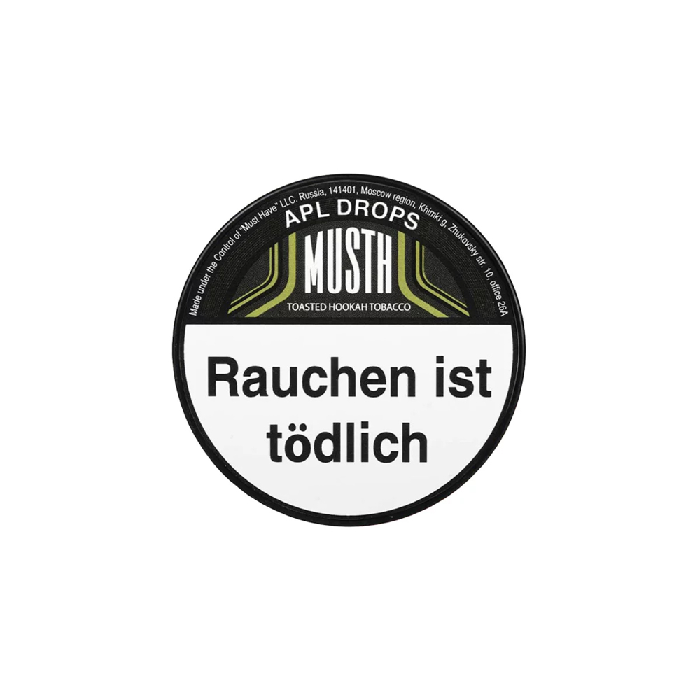 MUSTH Tabak APL DROPS 125g - Shisha Dome