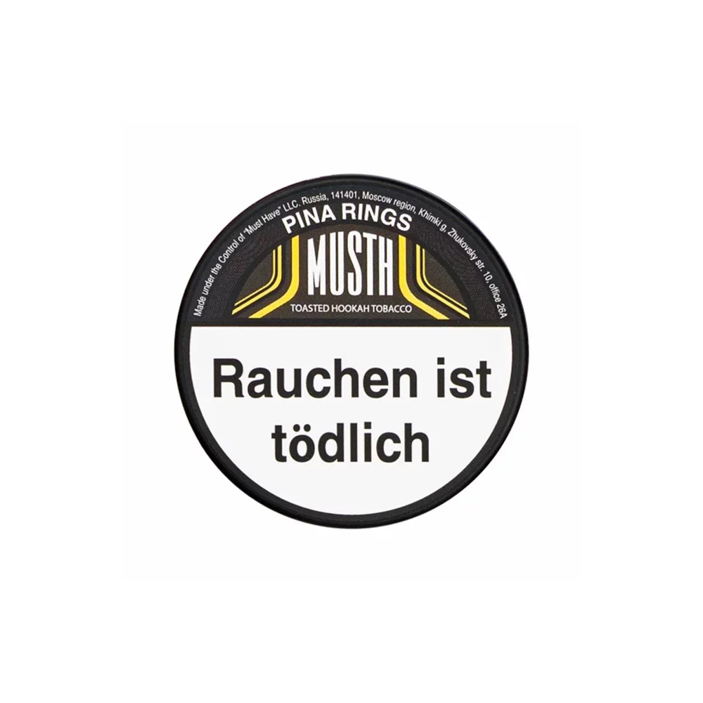 MUSTH Tabak PINA RINGS 125g.JPG