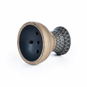 Alpha Bowl Turk Design Black Matte - Shisha Dome