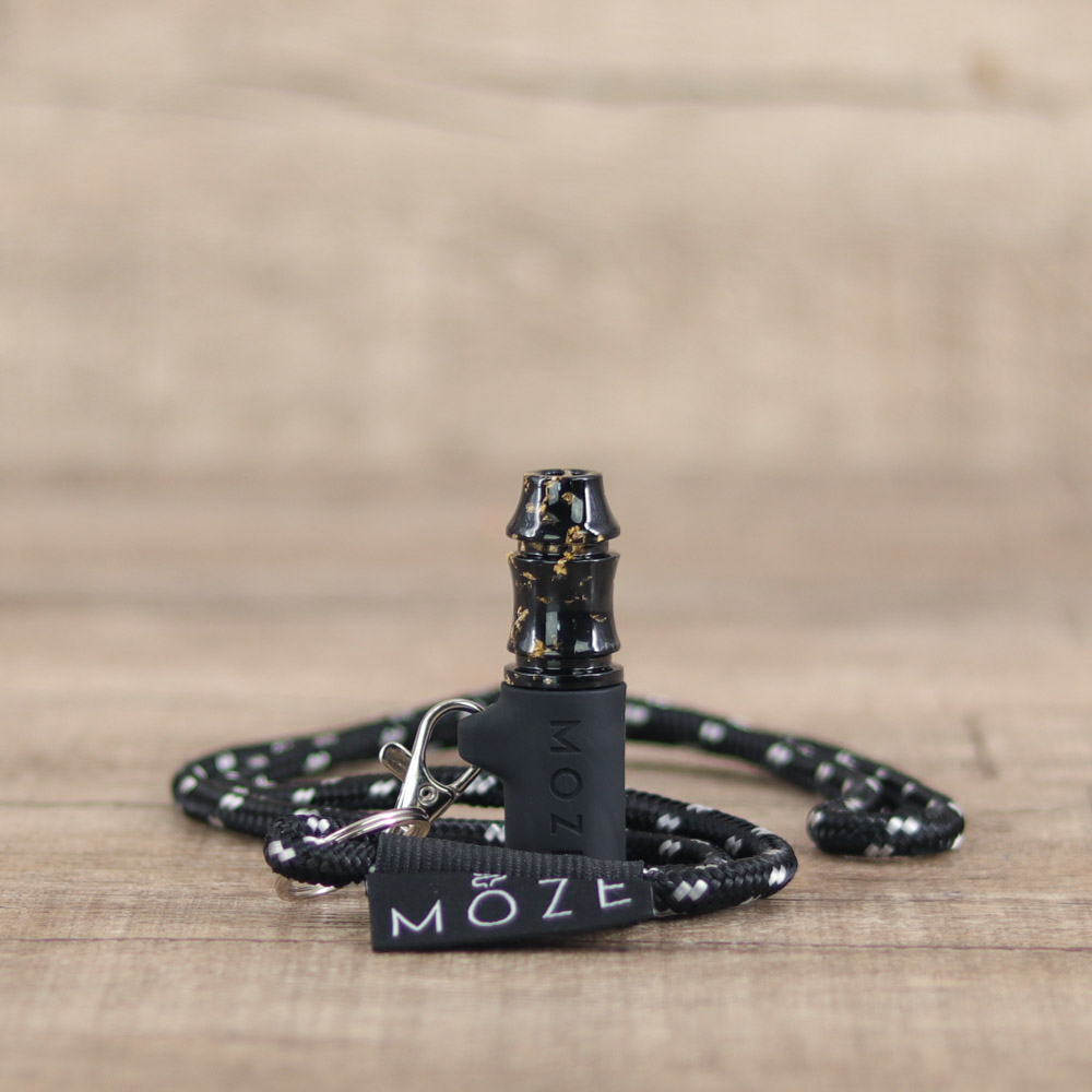 Moze Tip-Gold Line Black - Shisha-Dome