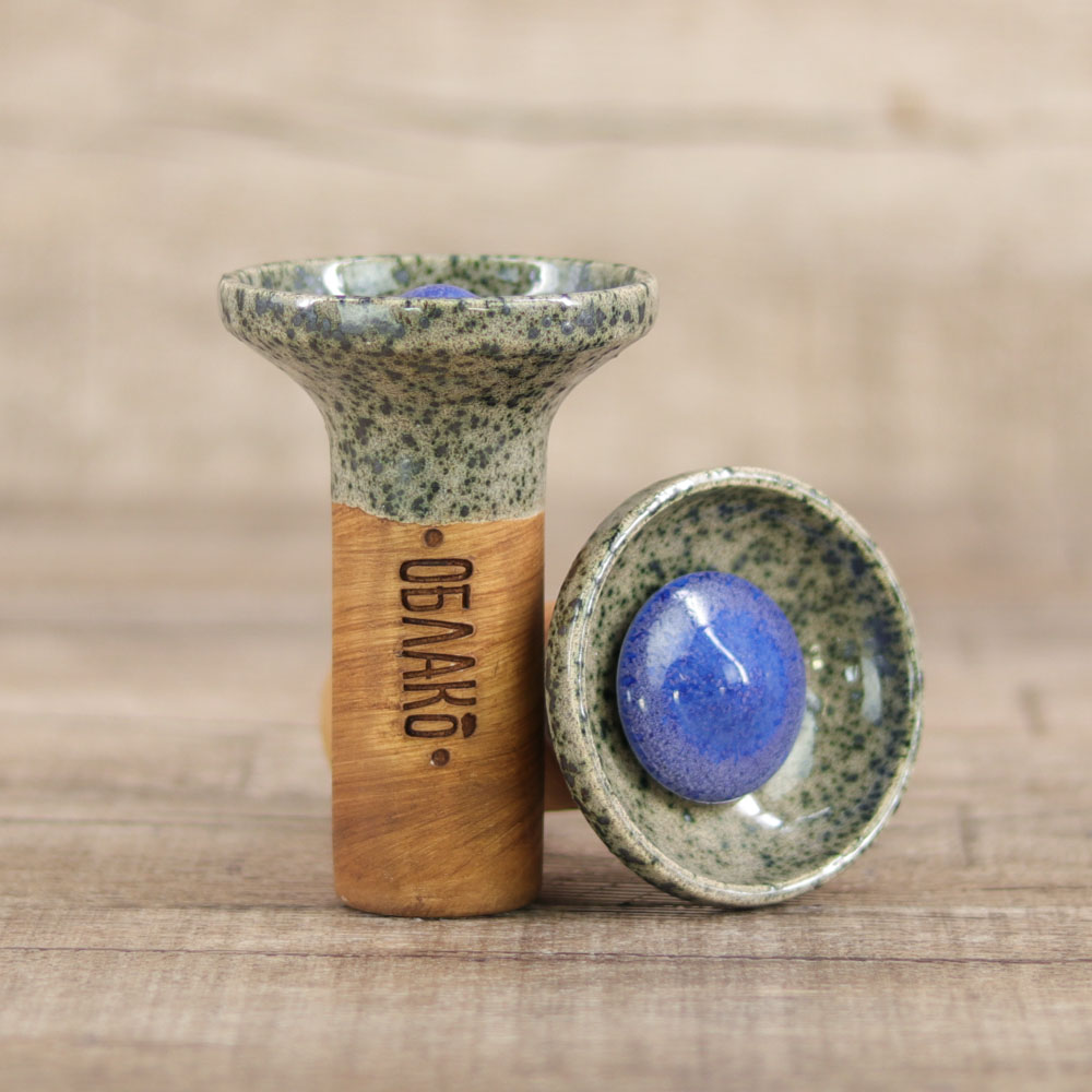 Oblako Flow Phunnel Glazed-Aqua on Moss - Shisha-Dome