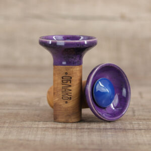 Oblako Flow Phunnel Glazed-Blue on Marble Purple Black - Shisha-Dome