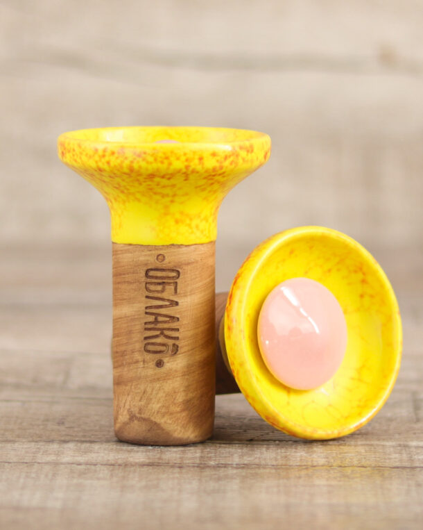 Oblako Flow Phunnel Glazed-Pink on Yellow/Red - Shisha-Dome