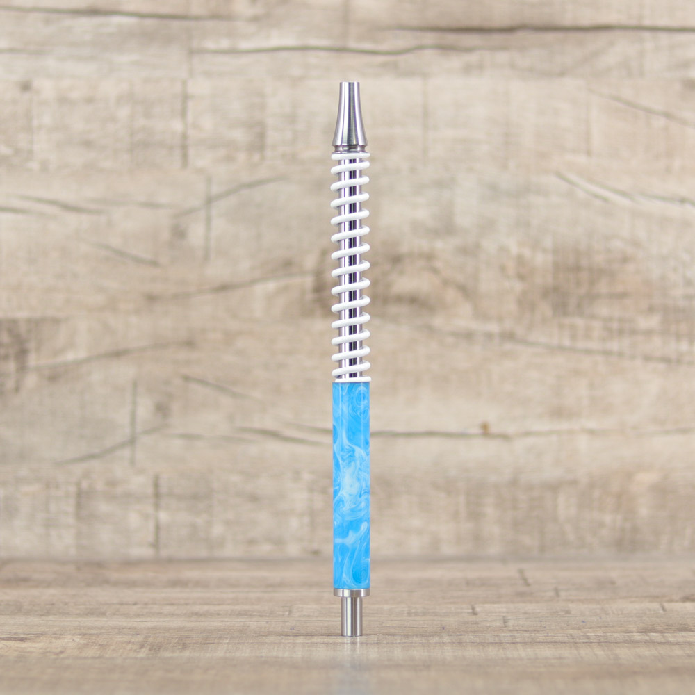 Shi Carver Stance Mundstück-White Blue - Shisha-Dome