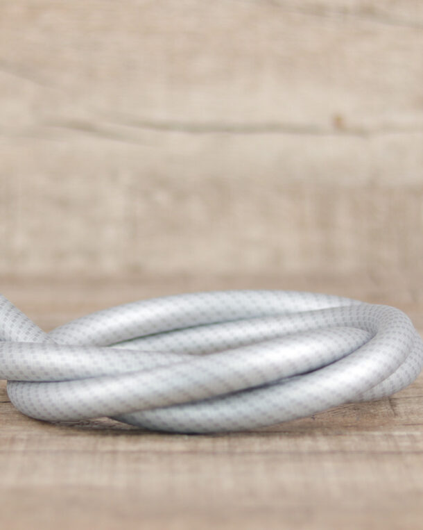 Silikonschlauch Soft-Carbon Muster Silber - Shisha-Dome