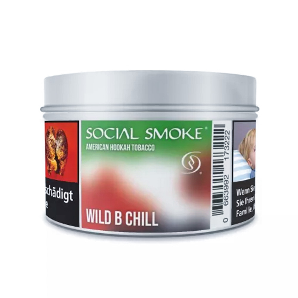 Social Smoke Tabak-Wild B Chill 200g - Shisha-Dome
