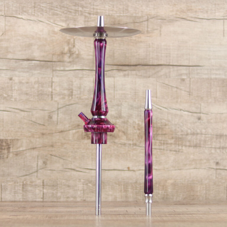 Union Hookah Sleek Full Acryl Pink Purple - Shisha Dome