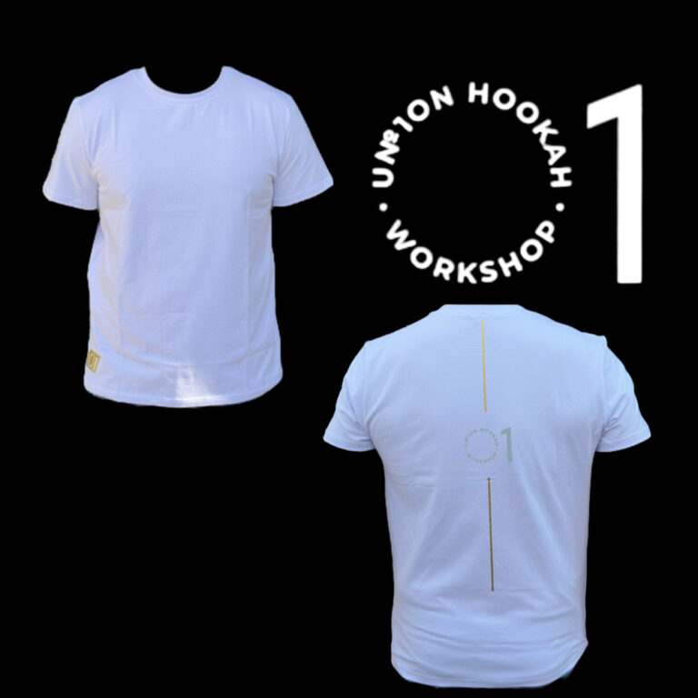 Union Hookah T-Shirt Weiß Größe L - Shisha Dome