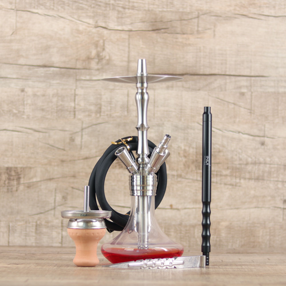 Invi Paradox Edelstahl Bottom Red - Shisha Dome