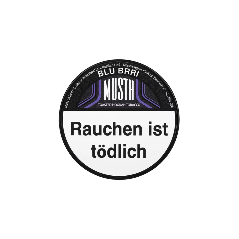 MUSTH Tabak BLU BRRI 125g - ShishaDome