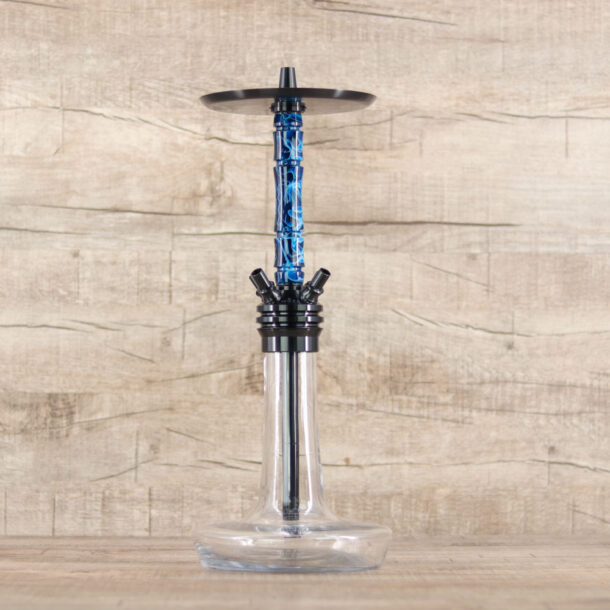 Moze Varity-Squad Black Clear Wavy Blue - Shisha-Dome