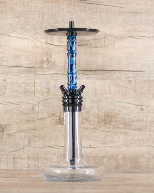 Moze Varity-Squad Black Clear Wavy Blue - Shisha-Dome