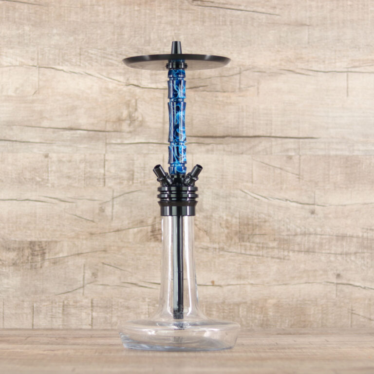 Moze Varity-Squad Black Clear Wavy Blue - Shisha-Dome