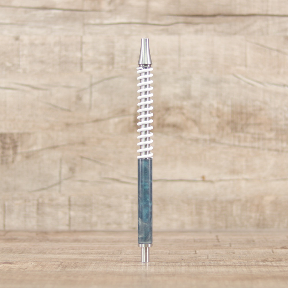 Shi Carver Stance Acryl Mundstück-Sparkle Grey White - Shisha-Dome