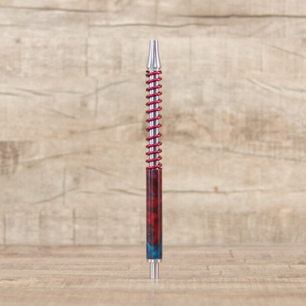Shi Carver Stance Acryl Mundstück-Sparkle Red Blue - Shisha-Dome