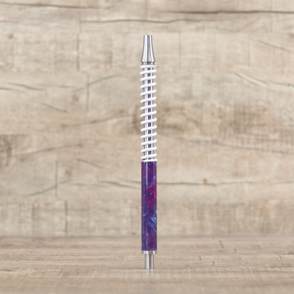 Shi Carver Stance Mundstück-White Purple - Shisha-Dome