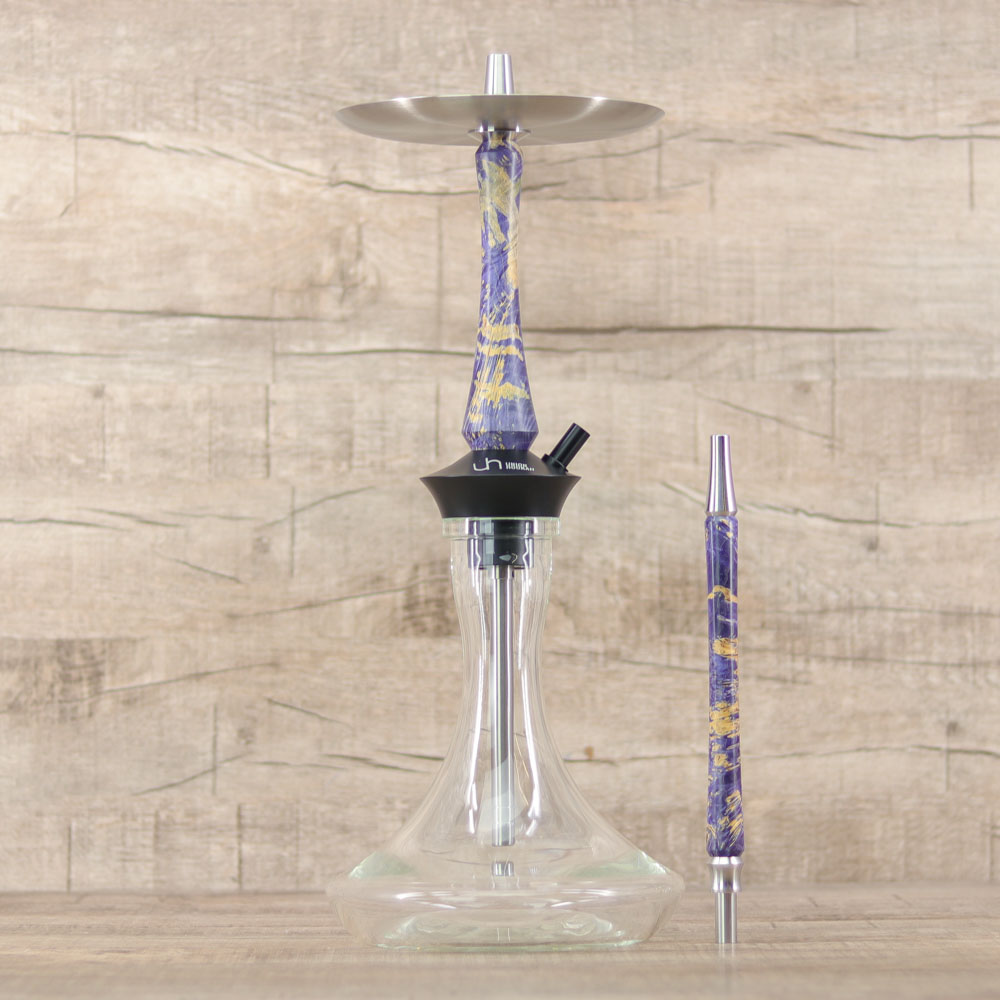 Union Hookah Sleek Stabilized Wood-Violet - Shisha-Dome